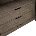 Skyview Lodge Cobblestone Oak Armoire - Spacious Bedroom Storage (54" W x 20" D x 75" H)