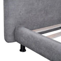 Queen Platform Bed with Dual Oversized Headrests