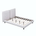 Queen Platform Bed with Dual Oversized Headrests