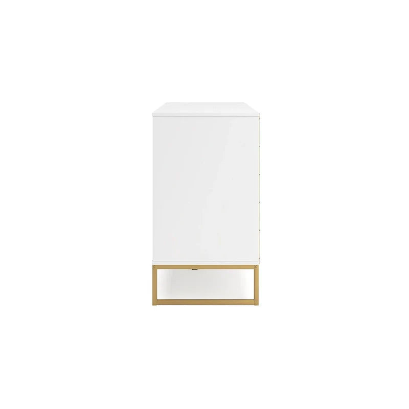 Signature Design by Ashley Socalle White and Gold Dresser