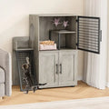 Cat Litter Box Cabinet with Shelving Storage
