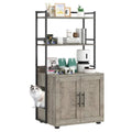 Cat Litter Box Cabinet with Shelving Storage
