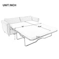 80.7-Inch 2-in-1 Sofa Bed with Spacious Mattress