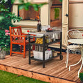 Portable Kitchen Island Grill Cart for Patios