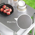 Portable Kitchen Island Grill Cart for Patios