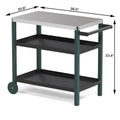 Portable Kitchen Island Grill Cart for Patios
