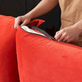 Modern L-Shaped Sectional Sofa with Chaise Ottoman - Deep and Comfortable Modular Design