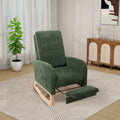 Ergonomic High Back Rocking Chair with Adjustable Footrest