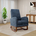 Ergonomic High Back Rocking Chair with Adjustable Footrest