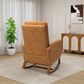 Ergonomic High Back Rocking Chair with Adjustable Footrest