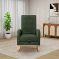 Ergonomic High Back Rocking Chair with Adjustable Footrest