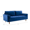 Talby Velvet Sofa by Carson Carrington