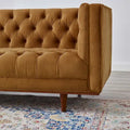 Performance Velvet Tufted Sofa by Elation