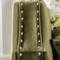 Olie Green Solid Wood Padded Loveseat - Transitional Style by Furniture of America