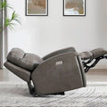 Hydeline Venice Zero Gravity Power Recliner with Adjustable Headrest and Cup Holder in Top Grain Leather