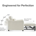 Mopio Sophie 4-in-1 Convertible Chair Bed