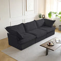 Contemporary 3-Seat Modular Sectional Sofa for Living Room - Comfortable Convertible Couch