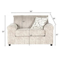 Roundhill Furniture Nason Wide Wale Corduroy Sofa, Loveseat, and Cuddle Chair Collection