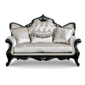 Clarissa Traditional Sofa Set by Furniture of America - Featuring Button Tufted Back and Accent Pillows