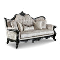 Clarissa Traditional Sofa Set by Furniture of America - Featuring Button Tufted Back and Accent Pillows