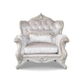 Clarissa Traditional Sofa Set by Furniture of America - Featuring Button Tufted Back and Accent Pillows