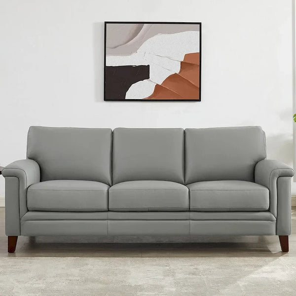 Hydeline Westcott Premium Top Grain Leather Sofa with Memory Foam and Spring Support