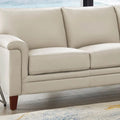Hydeline Westcott Premium Top Grain Leather Sofa with Memory Foam and Spring Support