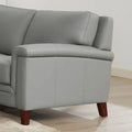 Hydeline Westcott Premium Top Grain Leather Sofa with Memory Foam and Spring Support