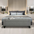 Porthos Home Wren Upholstered Button-Tufted Storage Bench