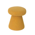 Adeco Large Soft Mushroom Ottoman - Versatile Foot Stool for Living Room and Bedroom