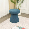Adeco Large Soft Mushroom Ottoman - Versatile Foot Stool for Living Room and Bedroom