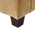 LUE BONA 81 Contemporary Corduroy 3-Seater Sofa - Upholstered Polyester Rectangle Design with Wooden Base for Living Room