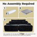 HOOOWOOO Modular Plush Corduroy Sectional Sofa with Cushions