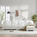 Spacious L-Shaped Chenille Sectional Sofa with Chaise Lounge for Living Room, Apartment, or Office