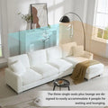 Spacious L-Shaped Chenille Sectional Sofa with Chaise Lounge for Living Room, Apartment, or Office
