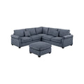 Poundex 4-Piece Sectional Sofa