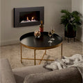 Kate and Laurel Celia 28.25-Inch Round Metal Coffee Table