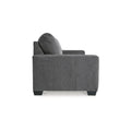 Signature Design by Ashley Rannis Pewter Queen Sofa Bed - Dimensions: 85W x 40D x 39H