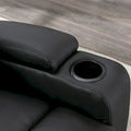 Manual Rocking Recliner Chair Featuring Massage Function and Cup Holders
