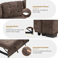 L-Shaped Pull-Out Sleeper Sofa with Wheels, USB Charging Ports, and Power Outlets