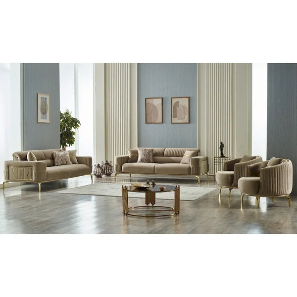 Arianna 4-Piece Living Room Set: Two Sofas and Two Chairs