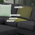 Versatile Reversible Sectional Sofa with Ottoman - Flexible Combination Module