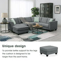 Versatile Reversible Sectional Sofa with Ottoman - Flexible Combination Module