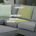 Versatile Reversible Sectional Sofa with Ottoman - Flexible Combination Module