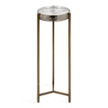 Kate and Laurel Aguilar Glamorous Drink Table - 9x9x23 Inches