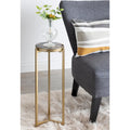 Kate and Laurel Aguilar Glamorous Drink Table - 9x9x23 Inches