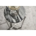 Kate and Laurel Aguilar Glamorous Drink Table - 9x9x23 Inches