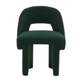 Modern Elegant Boucle Upholstered Accent Chair with MDF Wood Frame for Home Office, Living Room, and Bedroom
