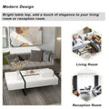 Contemporary Rectangular Coffee Table for Living Room - High Gloss Finish Cocktail Table, Ideal Centerpiece for Sofas