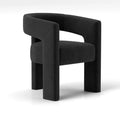 SEYNAR Contemporary Glam Velvet Dining Chair with Open-Back Design